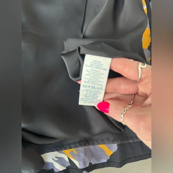 Boden Black Floral Button Front Midi Dress – Women’s Size 2R - Picture 8 of 8